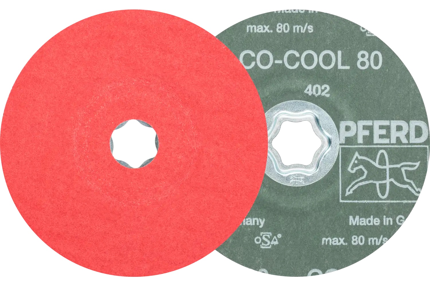 Picture of Pferd Combiclick® Fiber Disc, 5" Dia, 80 Grit, Ceramic oxide Co-Cool